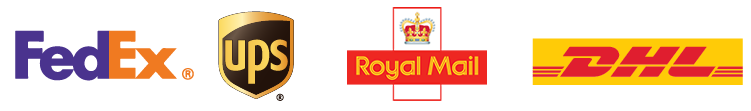 Delivery partners: FedEx, UPS, Royal Mail and DHL