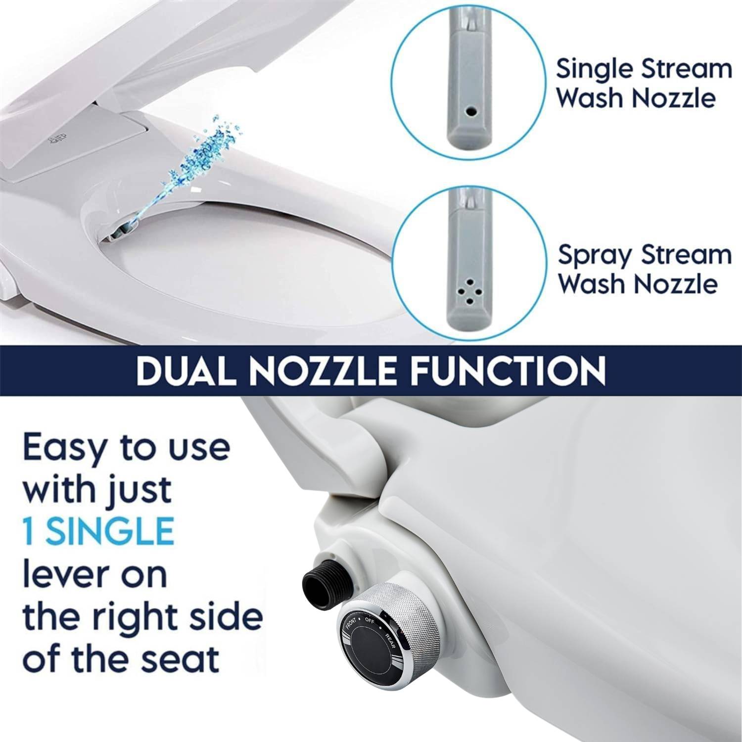 Non-Electric Bidet Toilet Seat: image 3